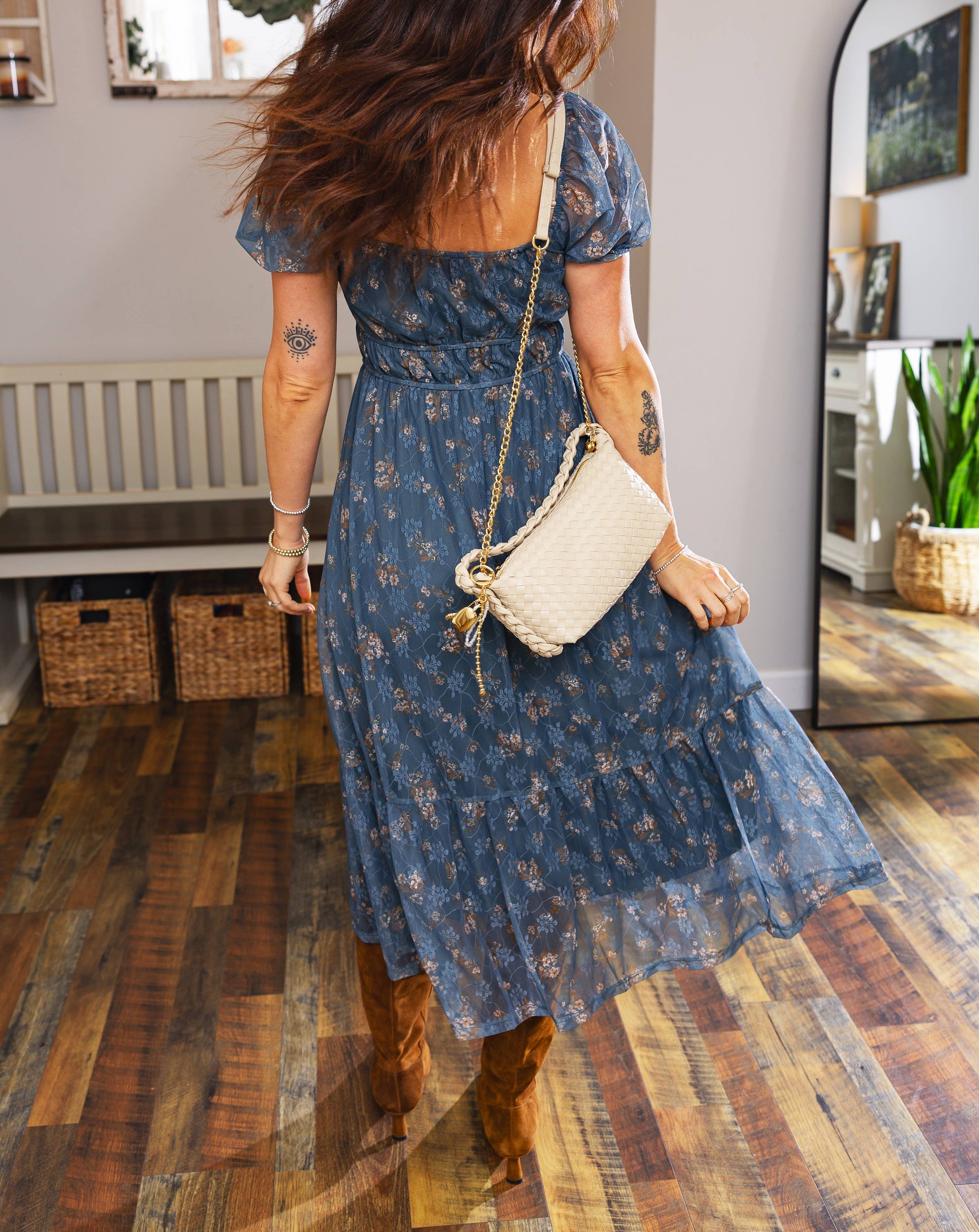 Spring Boho Floral Midi Dresses